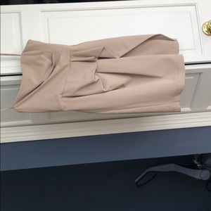 BCBG beige dress strapless